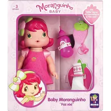 Boneca Baby Moranguinho Faz Xixi Com Acess贸rios Mimo Toys 3 Foto mini 1