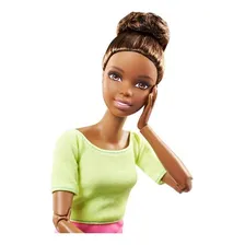Boneca Barbie Articulada Morena Top Yoga Asha Made To Move Foto mini 2