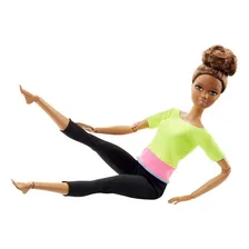 Boneca Barbie Articulada Morena Top Yoga Asha Made To Move Foto mini 4