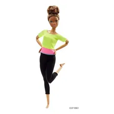 Boneca Barbie Articulada Morena Top Yoga Asha Made To Move Foto mini 3