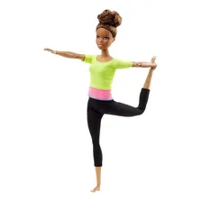 Boneca Barbie Articulada Morena Top Yoga Asha Made To Move Foto mini 1