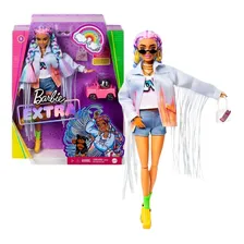 Boneca Barbie Extra Articulada Cabelo Com Tranças Mattel Foto  mini 1