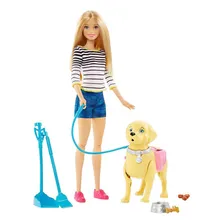 Boneca Barbie FamÃlia Passeio Com Cachorrinho Mattel Foto mini 1