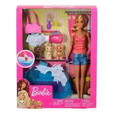 Boneca Barbie Mattel banho de cachorrinhos Foto mini 4