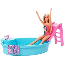 Boneca Barbie Piscina Glam GHL91 Foto mini 1