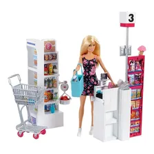 Boneca Barbie Supermercado De Luxo Da Barbie Mattel Frp01 Foto  mini 1