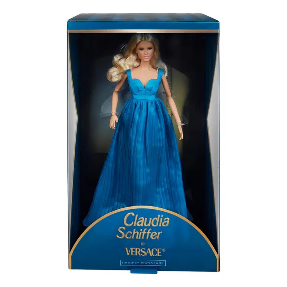 Boneca Barbie Supermodel Claudia Schiffer em Versace Platinum Foto 1