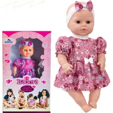Boneca Bebê Isadora Com Tiara - Adijomar Foto mini  3