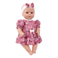 Boneca Bebê Isadora Com Tiara - Adijomar Foto  mini 1