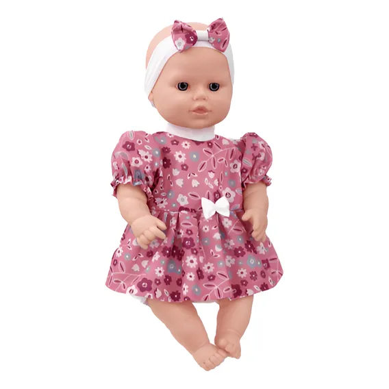 Boneca Bebê Isadora Com Tiara - Adijomar Foto 1