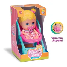 Boneca BebĂȘ Little Dolls Passeio C/ Carrinho - Divertoys Foto mini 2
