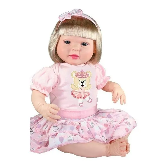 Boneca Bebê Reborn Diandra Balbucia Chora Sid Nyl 1320 Foto 1