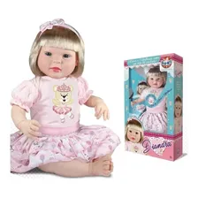 Boneca Bebê Reborn Diandra Balbucia Chora Sid Nyl 1320 Foto mini  2