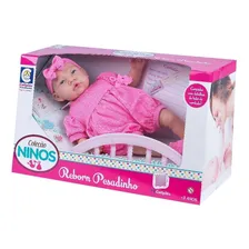 Boneca Bebê Reborn Pesadinho Coleção Ninos 2180 Cotiplás Foto mini 2