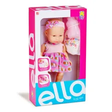 Boneca Bebe Ella Faz Xixi Menina - Divertoys Foto  mini 1