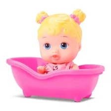 Boneca Bebe Little Dolls Banheirinha Loira - Divertoys Foto mini 1