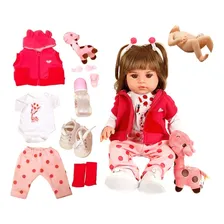 Boneca Bebê Reborn Realista De Silicone Npk 48cm E Girafinha Foto  mini 1