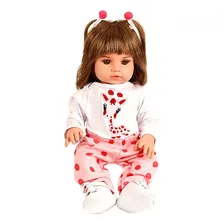 Boneca Bebê Reborn Realista De Silicone Npk 48cm E Girafinha Foto mini  3