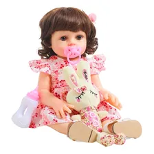 Boneca Bebê Reborn Ruby Toma Água e Faz Xixi - Lullaby Foto mini  2