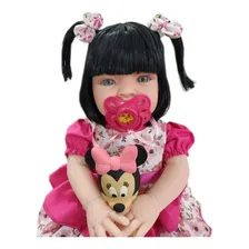 Boneca Bebe Tipo Reborn Completa + Bolsa Maternidade Foto mini 3