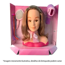 Boneca Busto 26 Cm Com Acessorios Boneca Para Penteado Foto  mini 1
