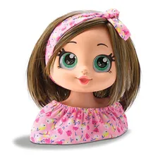 Boneca Busto Infantil Kit Maquiagem Pentear Acess贸rios Foto mini 2