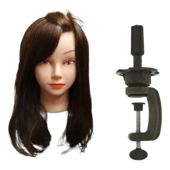 Boneca Cabeça De Boneca Treino Penteados Cabelo Misto Suporte Foto 1