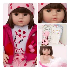 Boneca Cegonha Reborn Boneca Cegonha Reborn com Vestido Girafa e Acess贸rios Foto mini 1
