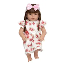 Boneca Cegonha Reborn Boneca Cegonha Reborn com Vestido Rosa e Acess贸rios Foto mini 1
