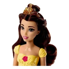 Boneca Colecionável Princesa Menina Morena Bella - Personagem Do Filme Infantil Em Desenho A Bela E A Fera Disney - Mattel Brinquedos Foto mini 4
