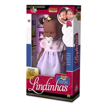 Boneca Coleção Lindinhas Baby Com Chupeta E Xuxinha - Milk Foto mini 3