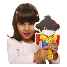 Boneca De Pano Kokeshi - Alegria Sem Bateria Foto mini  3