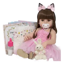 Boneca de Silicone Boneca SFO Sweetie Reborn Boneca Coelhinha 48 Cm Foto mini 1