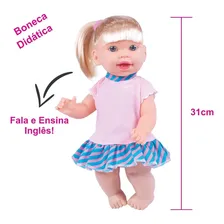 Boneca Educativa Jenny Fala E Ensina Inglês Super Toys Foto mini 4