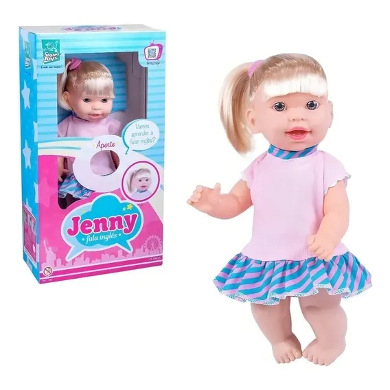 Boneca Educativa Jenny Fala E Ensina Inglês Super Toys Foto 1