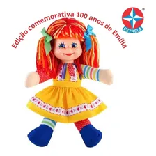 Boneca Emília De Pano Do Sítio Edição Comemorativa Limitada Foto mini  3