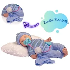 Boneca estilo Reborn com chupeta Anjinhos Reborn Foto mini 3