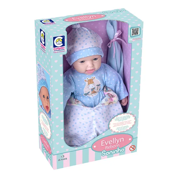 Boneca Evellyn Reborn Soninho Menino Foto 1