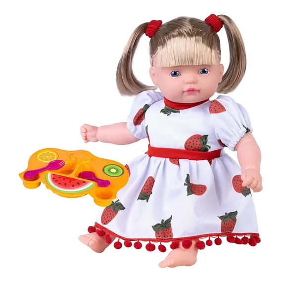 Boneca Helena Hora Da Papinha Com Acess贸rios 35cm Super Toys Foto 1