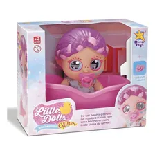 Boneca Little Dolls Banheirinha Glitter Divertoys Foto mini  3