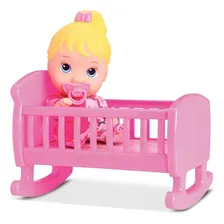Boneca Little Dolls Bercinho E Chupetinha - Divertoys Foto mini 1