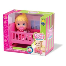 Boneca Little Dolls Bercinho E Chupetinha - Divertoys Foto mini 3