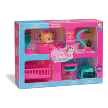 Boneca Little Dolls Casinha + 6 Acess贸rios - Divertoys Foto mini 4