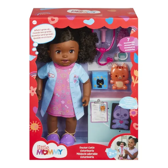 Boneca Little Mommy Veterinaria Mattel Foto 1