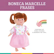 Boneca Marcelle Frases Ruiva Bebezinha Linda Milk Brinquedos Foto mini 2