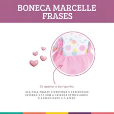 Boneca Marcelle Frases Ruiva Bebezinha Linda Milk Brinquedos Foto mini 3