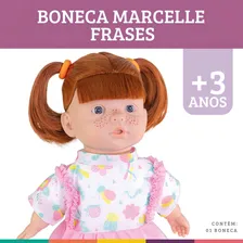 Boneca Marcelle Frases Ruiva Bebezinha Linda Milk Brinquedos Foto mini 4