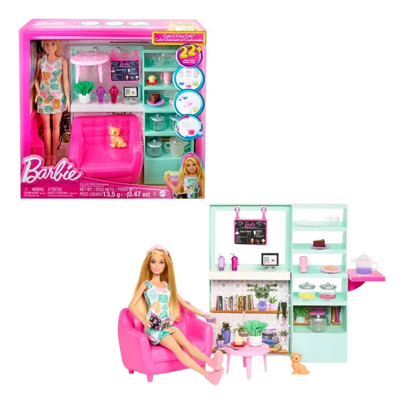 Boneca Mattel Barbie Cafetería HKT94 Foto 1