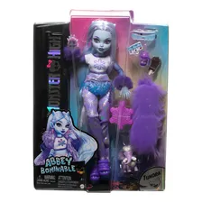 Boneca Monster High, Abbey Bominable Yeti Com Pet Mammoth Foto  mini 1