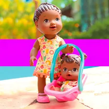 Boneca My Little Colection Tal Mãe Tal Filha Negra Divertoys Foto mini  3